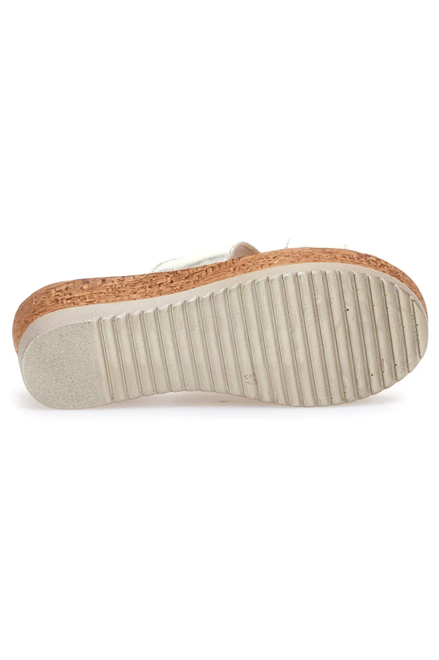 Ciabatte con Platform Oro Pittarello Love 3420