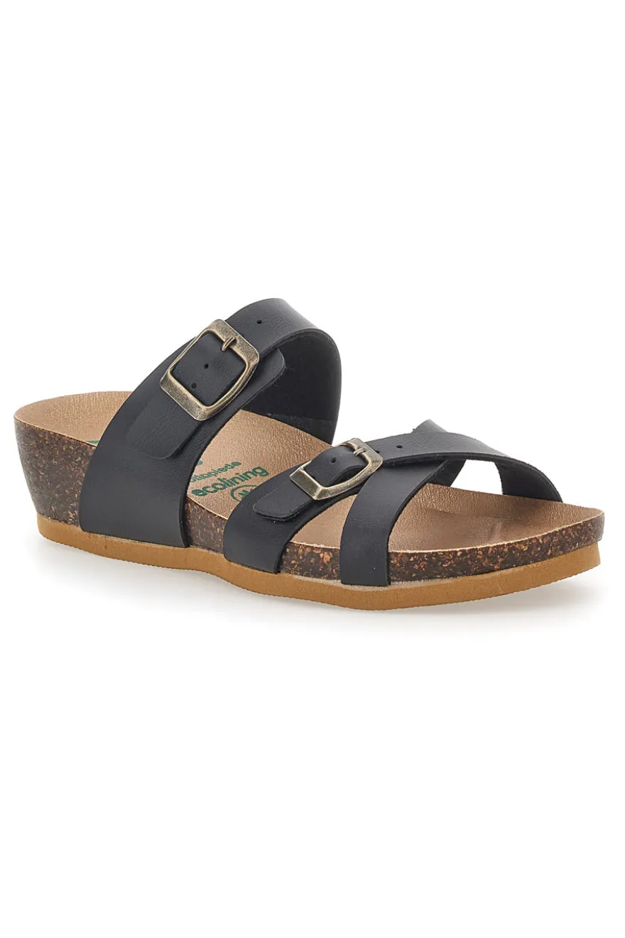 Ciabatte con Zeppa Nere Bio Up 22313
