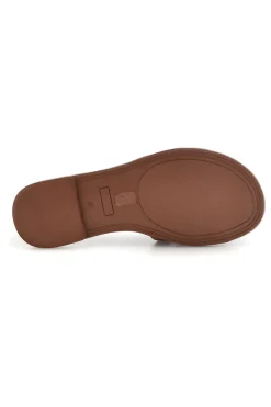 Ciabatte cuoio con fasce intrecciate Pittarello sun TIMA641