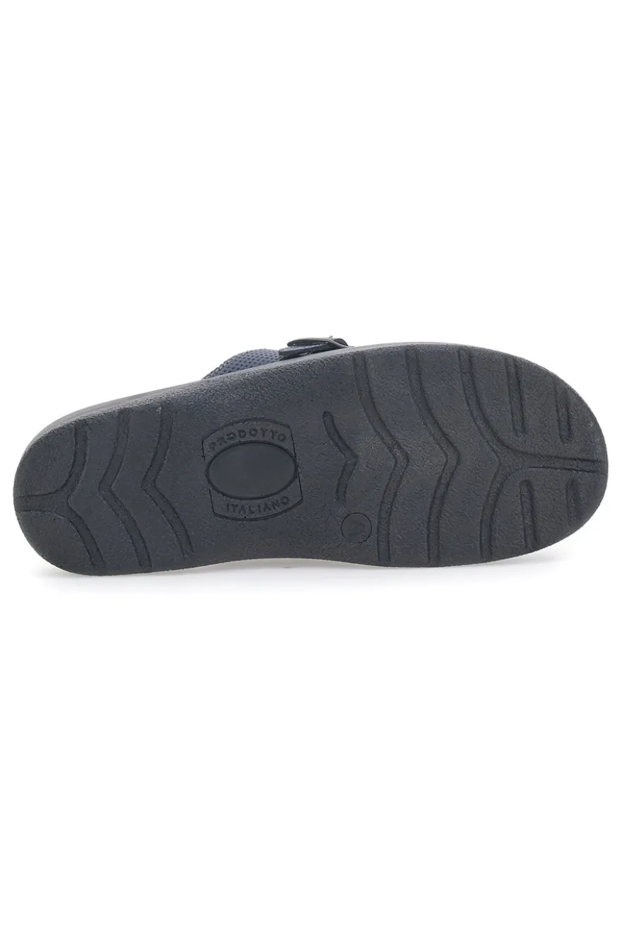 Ciabatte da Lavoro MR Chef 8015 Blu Vera Pelle