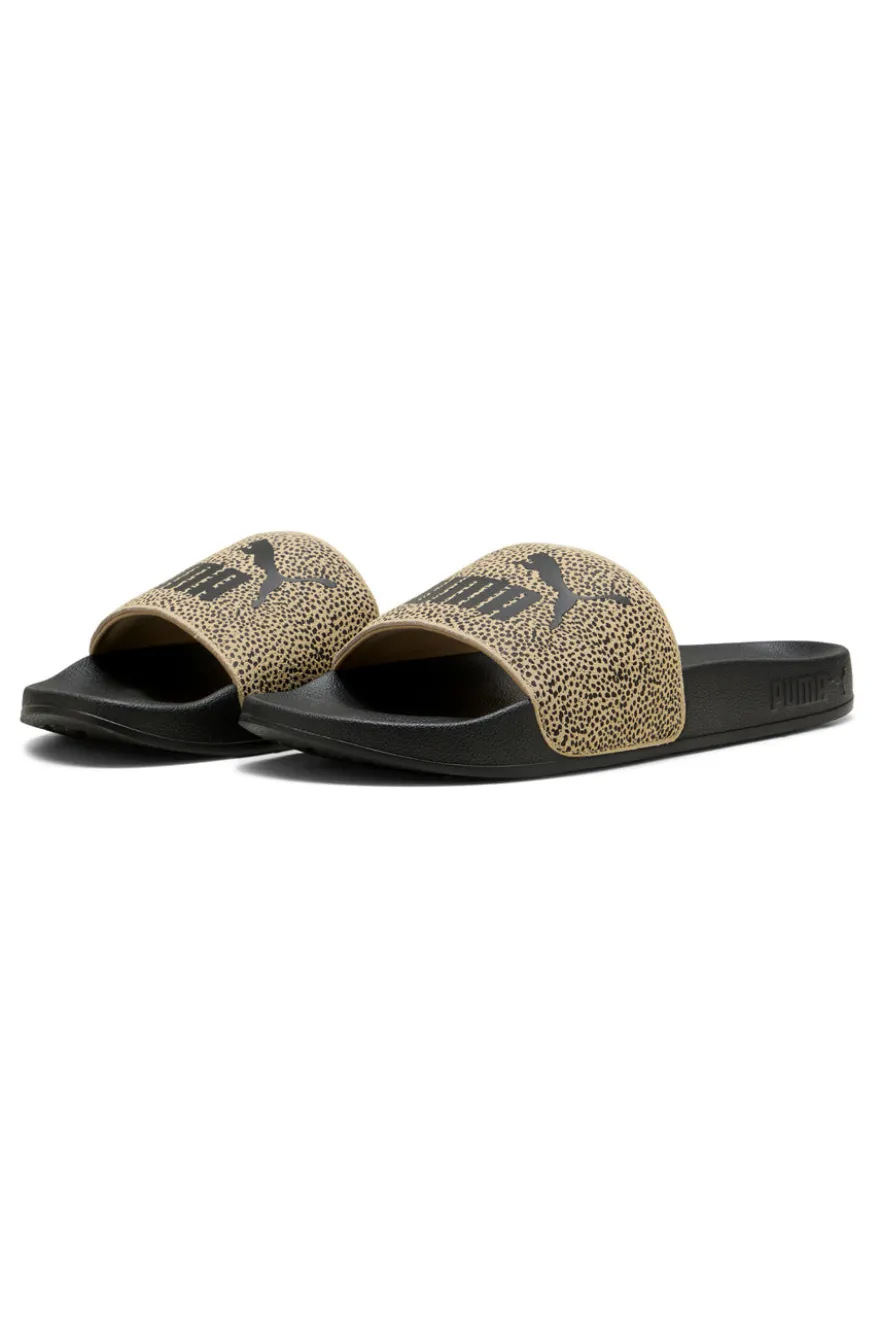 Ciabatte da Piscina nere con fascia animalier Puma Leadcat 2.0 Topcat