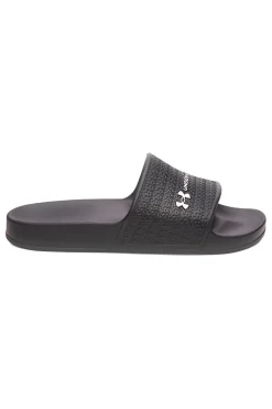 Ciabatte da piscina nere con fascia logata Under armour 6007533 001