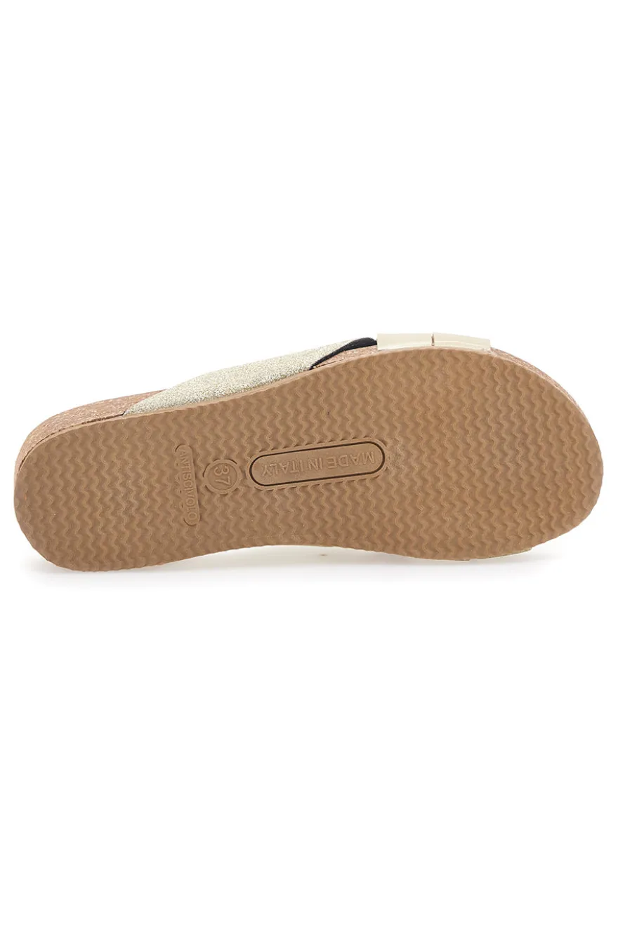 Ciabatte Gold con Glitter Pittarello Bio 293520