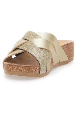 Ciabatte Gold con Glitter Pittarello Bio 293520