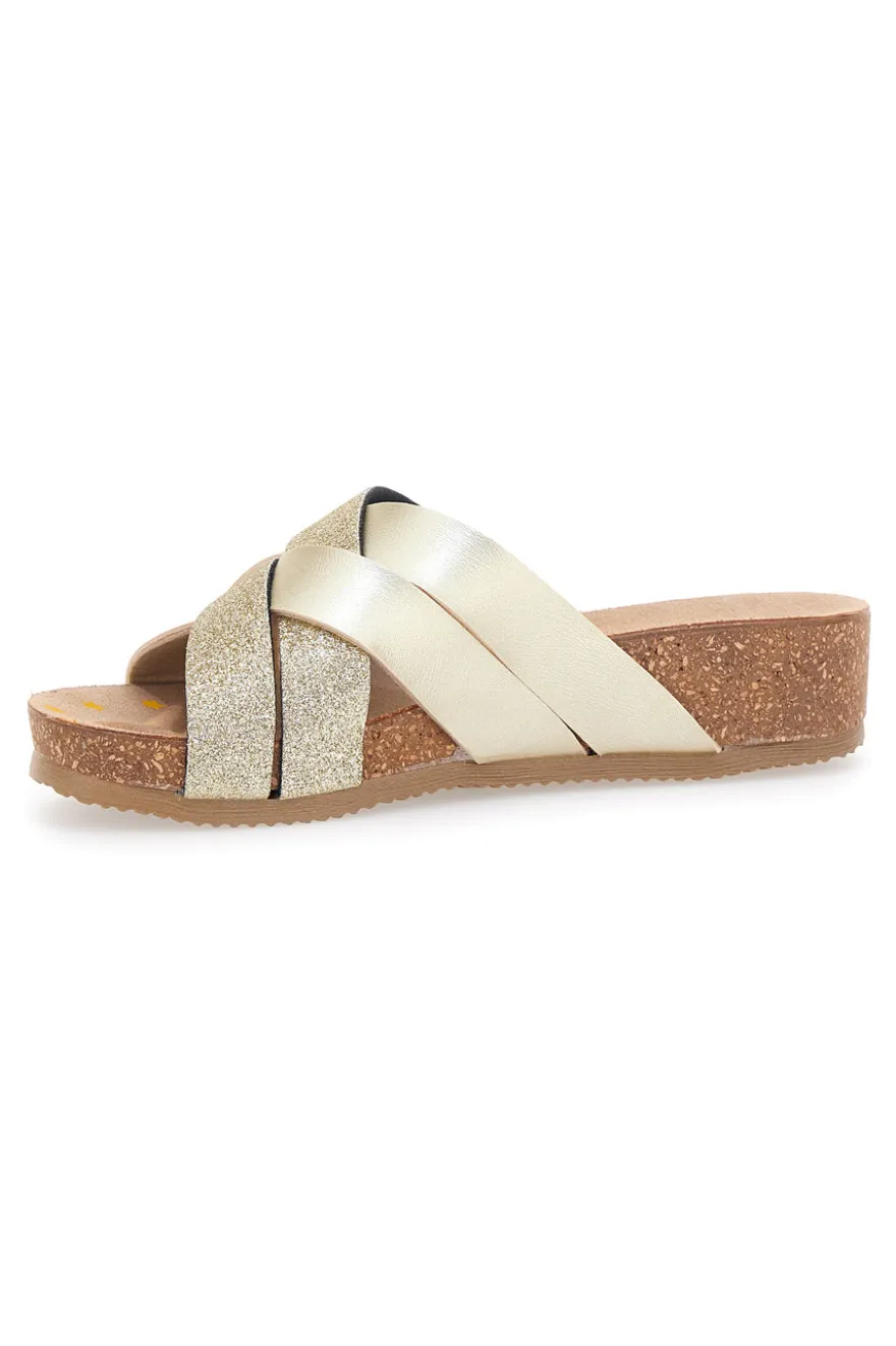 Ciabatte Gold con Glitter Pittarello Bio 293520