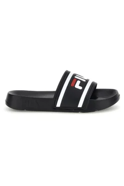 Ciabatte in gomma nere con logo Fila Morro Bay