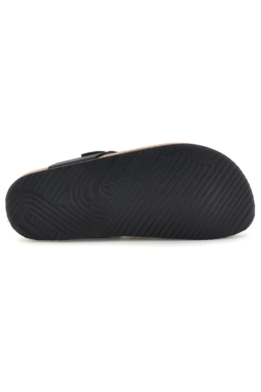Ciabatte Infradito Nere con Fibbia Superga S31Y285