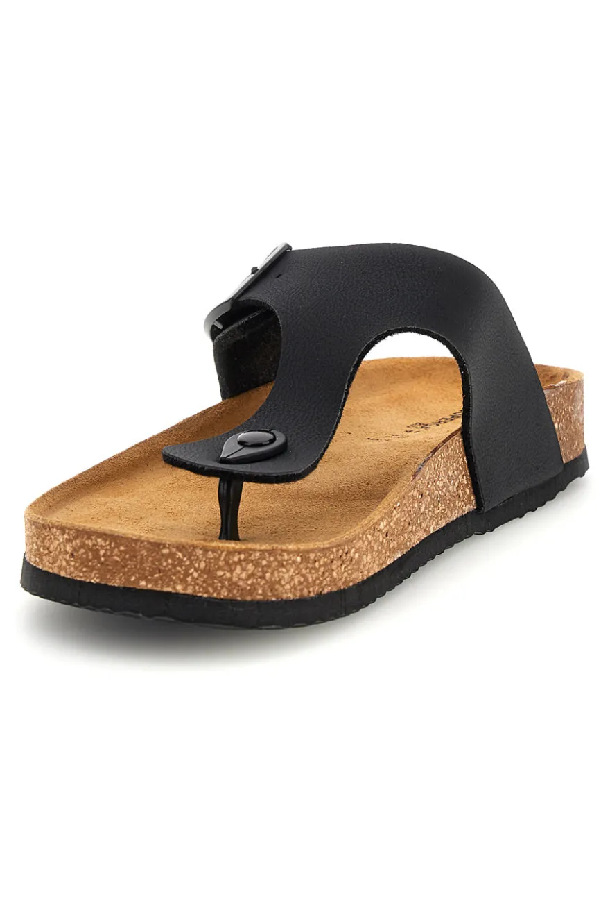 Ciabatte Infradito Nere con Fibbia Superga S31Y285