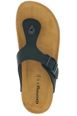 Ciabatte Infradito Nere con Fibbia Superga S31Y285