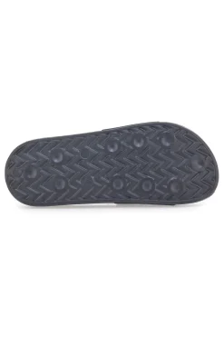 Ciabatte nere con fascia e logo verde da uomo Superga S24U433