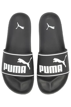 Ciabatte nere con logo bianco Puma Leadcat 2.0