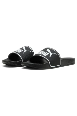 Ciabatte nere con logo bianco e fascia imbottita Puma Leadcat 2.0