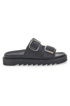 Ciabatte Nere In Vera Pelle Pittarello Capsule 27154