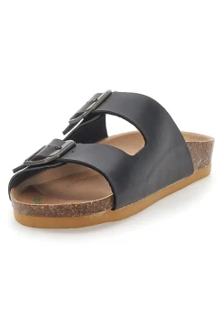 Ciabatte Nere Made In Italy Con Cinturini Regolabili Bio Up 25403