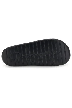 Ciabatte nero con fascia logata Champion Cabana Box Slide