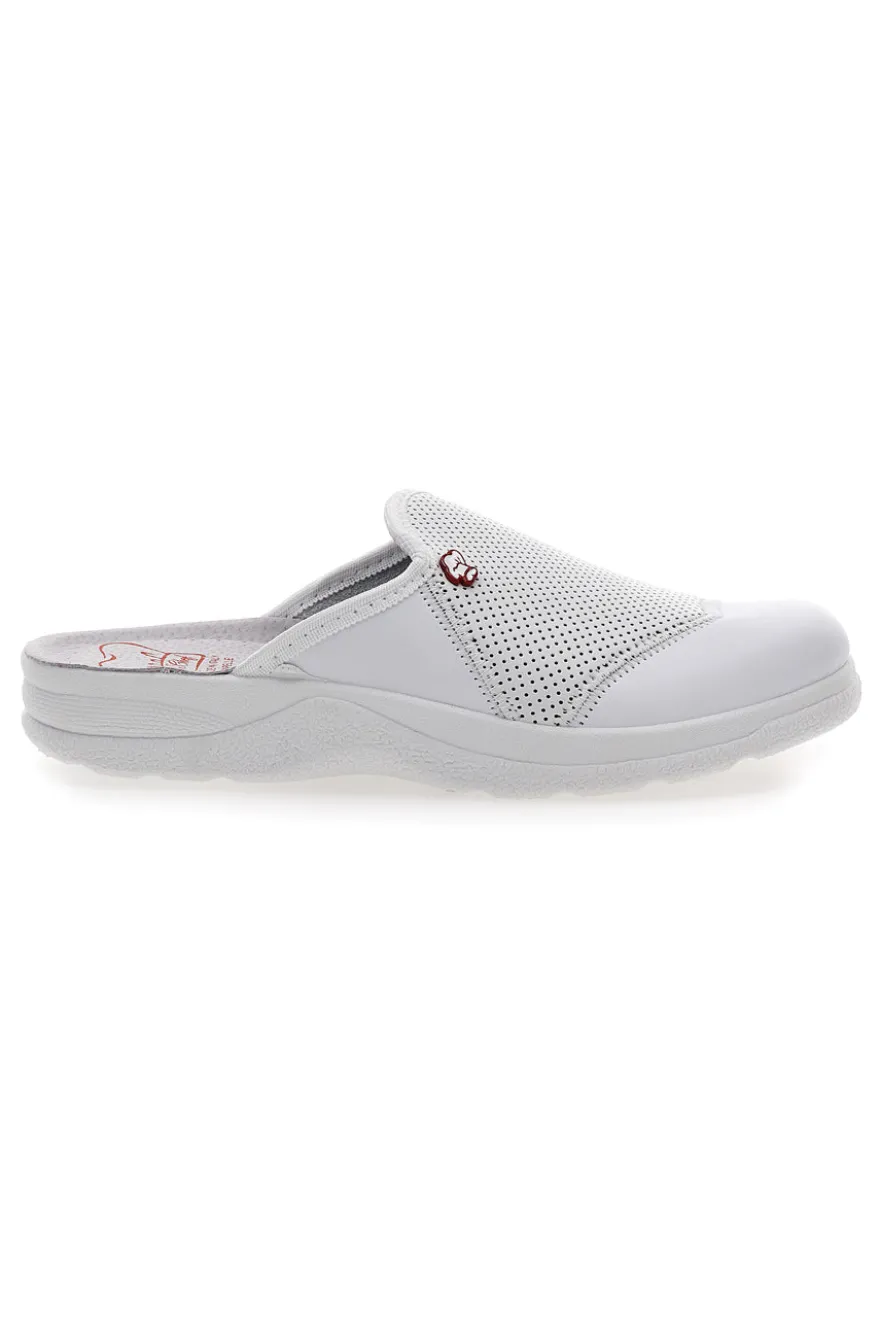 Ciabatte Professionali Bianche In Vera Pelle MR Chef 641
