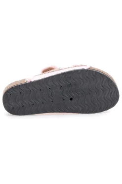 Ciabatte rosa platform con perline multicolor Dame Rose APY66