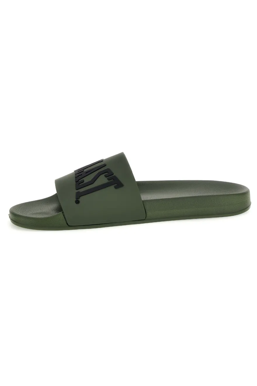 Ciabatte verdi con logo Everlast EV068