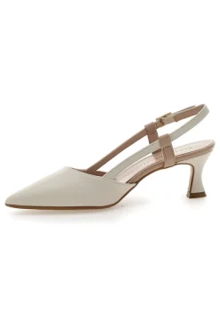 Cremefarbener Slingback-Dekolleté Pittarello Couture 506P