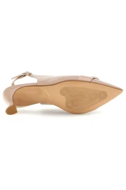 Décolleté beige in vera pelle con dettaglio decorativo Francesca Gritti P0501
