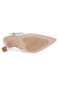 Décolleté Beige Slingback con Strass PITTARELLO 100