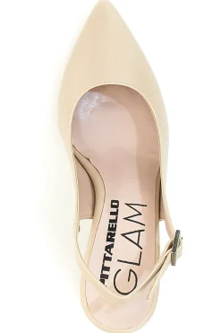 Décolleté Beige Slingback con Tacco Medio PITTARELLO Glam 2264