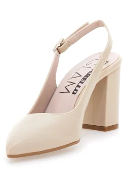 Décolleté Beige Slingback con Tacco Medio PITTARELLO Glam 2264