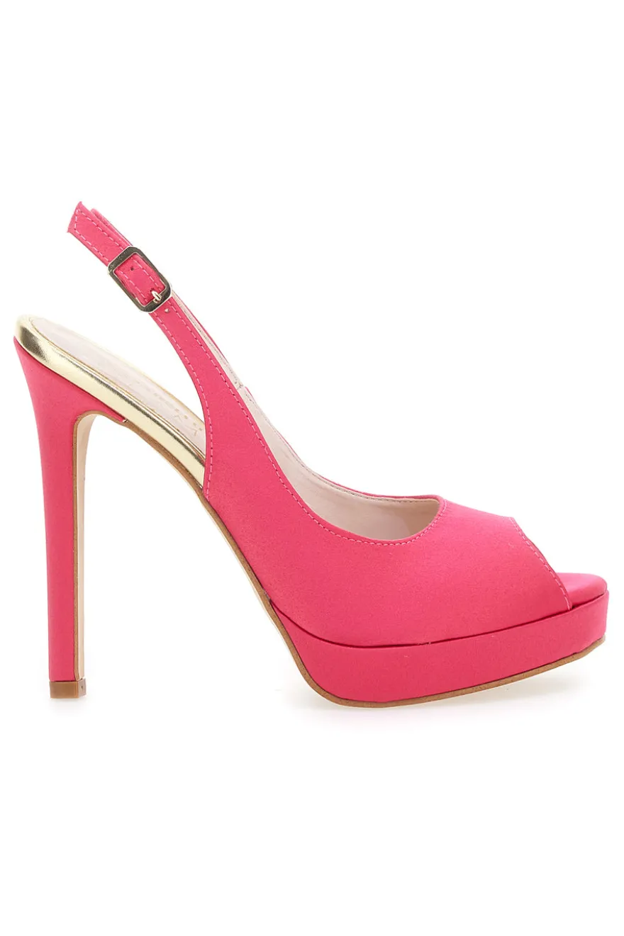 Décolleté con Punta Aperta Pittarello Glam 1164 Fuxia
