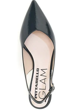 Décolleté da donna nero con cinturino slingback Pittarello Glam 3135