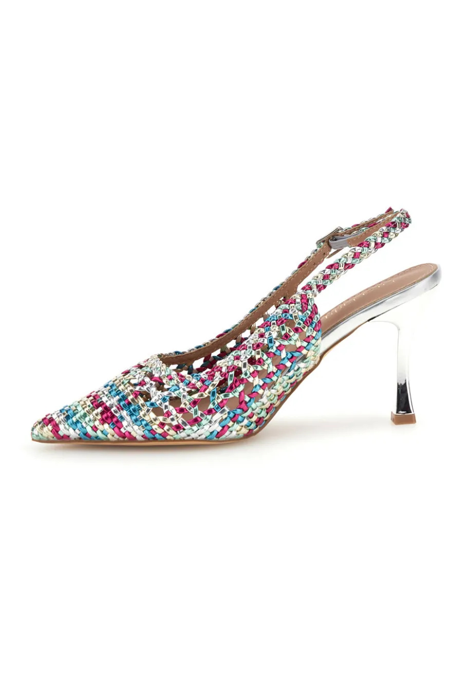 Décolleté multicolor con cinturino First lady P660