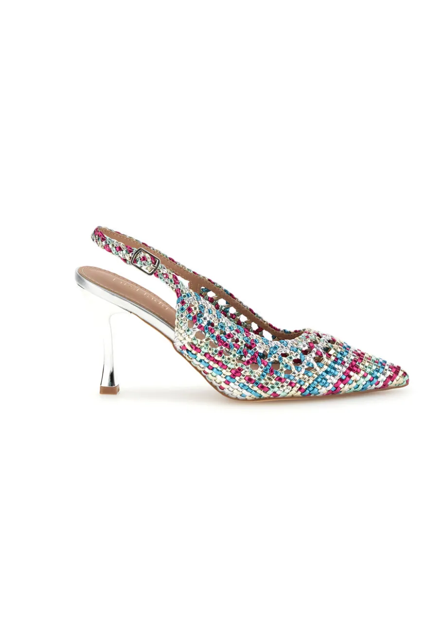 Décolleté multicolor con cinturino First lady P660