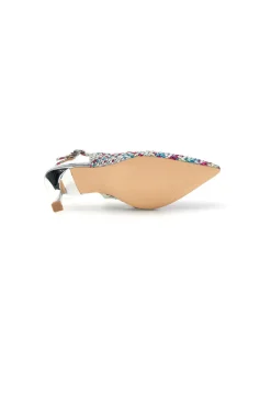Décolleté multicolor con cinturino First lady P660
