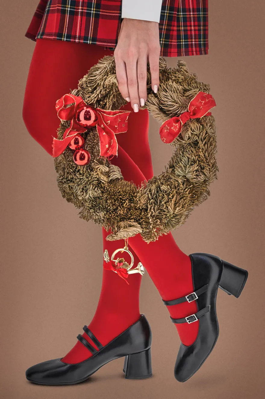 Décolleté nere con doppio cinturino e tacco largo Pittarello glam 6716