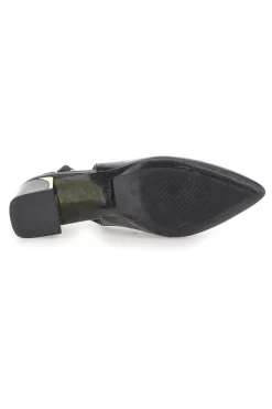 Décolleté Nero slingback tacco medio Mon dieu DQ50233