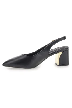 Décolleté Nero slingback tacco medio Mon dieu DQ50233