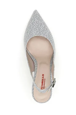 Décolleté Slingback Argento con Tacco a Punta PITTARELLO ROMANTIC 5371