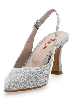 Décolleté Slingback Argento con Tacco a Punta PITTARELLO ROMANTIC 5371