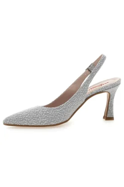 Décolleté Slingback Argento con Tacco a Punta PITTARELLO ROMANTIC 5371
