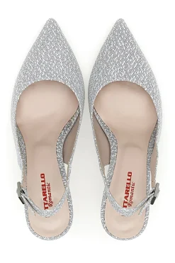 Décolleté Slingback Argento con Tacco a Punta PITTARELLO ROMANTIC 5371