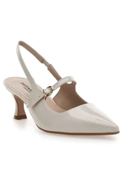 Décolleté Slingback Burro a Punta Effetto Vernice PITTARELLO P507