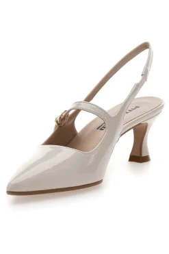 Décolleté Slingback Burro a Punta Effetto Vernice PITTARELLO P507