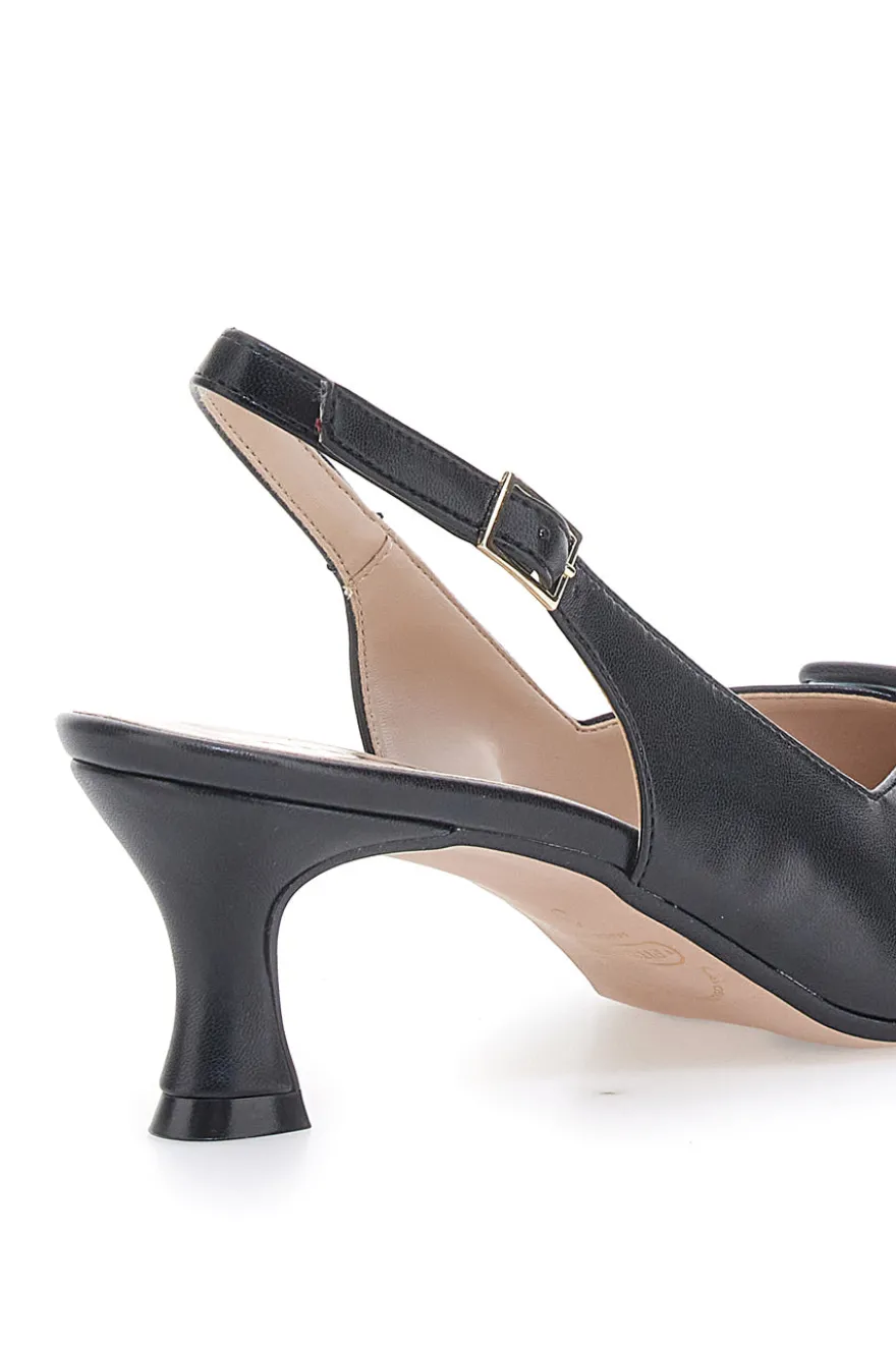Décolleté Slingback Nere a Punta PITTARELLO P555