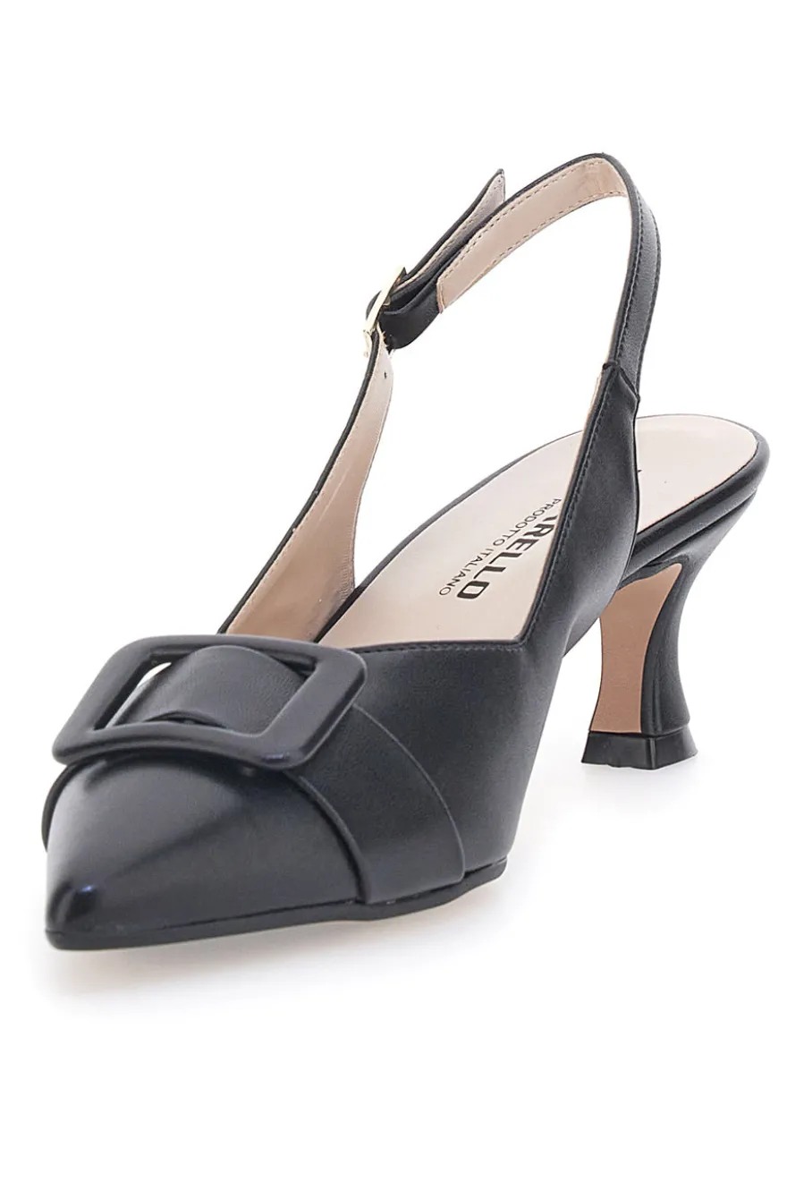 Décolleté Slingback Nere a Punta PITTARELLO P555