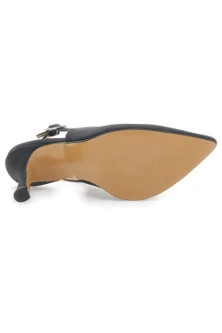 Décolleté Slingback Nere Con Glitter Pittarello Vogue 487