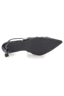 Décolleté Sling-back Nere Con Tacco First Lady P593