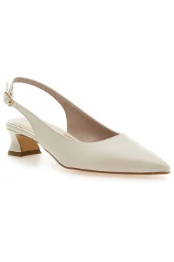 Décolleté Slingback Panna a Punta con Tacco Basso PITTARELLO GLAM 3614