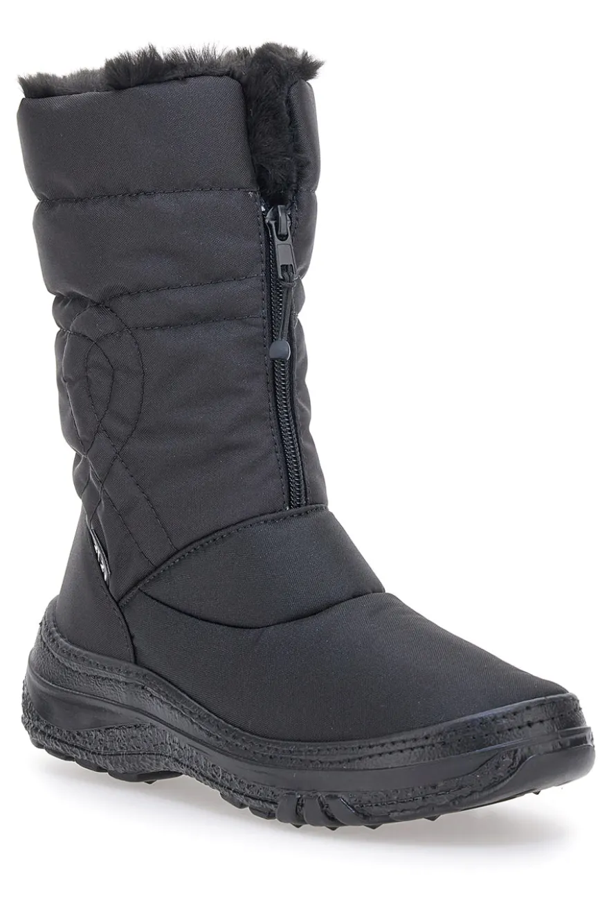 Doposci Neri Con Zip Frontale 2T2L 2355
