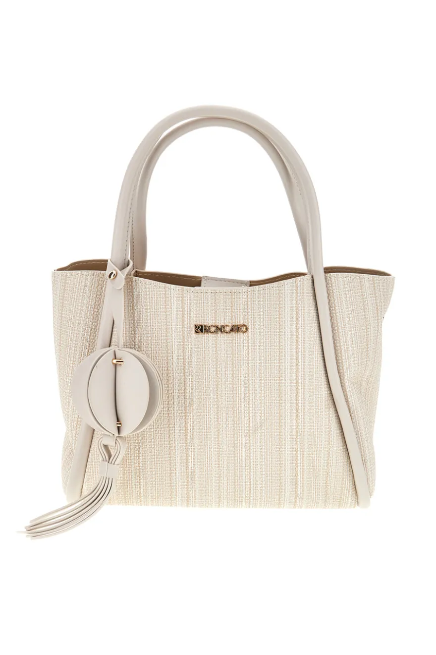 Elfenbeinfarbene Tasche mit Schulterriemen Roncato R5379
