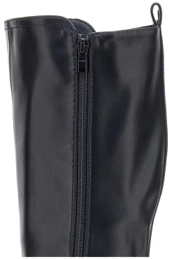 Energy 1359 – Schwarze Stiefel mit Blockabsatz und elastischem Seitendetail
