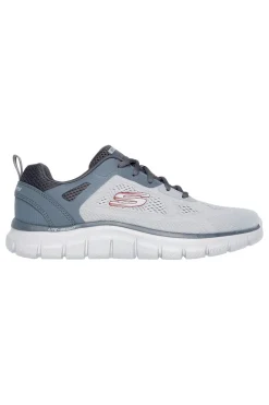 Graue Sportschuhe mit Memory Foam Skechers Track Breiter